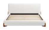 Baris Modern Ivory King Bed