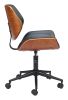 Flex Black Modern Low Back Office Chair - Black