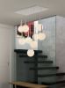 Epsilon Nine-Light Frosted Glass Orb Ceiling Lamp