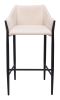 Andover Contemporary Barstool – Vinyl Upholstery & Steel Frame