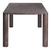 Eazy Modern Rubberwood Dining Table with Wood Veneer Top