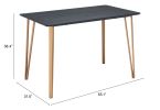 Deus Modern Black and Gold Counter Table