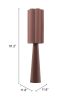 Violet Brown Modern PVC & Steel Floor Lamp