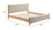 Hadi Beige Modern King Bed