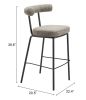 Kede Modern & Traditional Barstool - Green Tweed