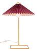 Charo Art Deco Glam Steel Table Lamp - Red & Gold
