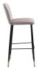 Manchester Urban Textured Fabric Counter Stool with Steel Base