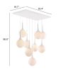 Epsilon Nine-Light Frosted Glass Orb Ceiling Lamp