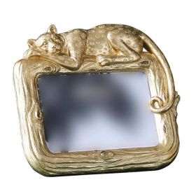 Modern Golden Leopard Photo Frame, 4x6"