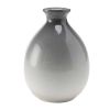 Gradient Ceramic Vase, Gray, 4.3"H