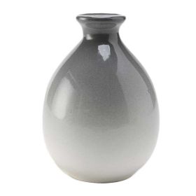 Gradient Ceramic Vase, Gray, 4.3"H