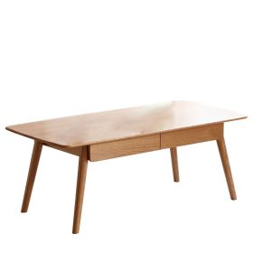 Modern Solid Oak Coffee Table, Natural