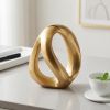 Modern Abstract Knot Sculpture, Gold