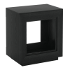 Modern Wood End Table, Black