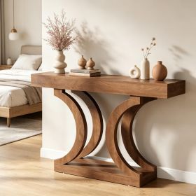 Unique Sofa/Console Table with Curved Legs, 43.3"