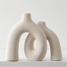 Nordic "Hug" Decorative Vase, Off-White