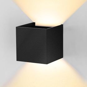 Modern LED Up/Down Wall Sconce, Black