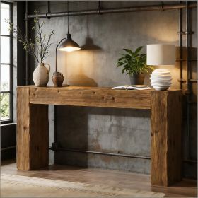 Wood Console Table, Farmhouse Sofa Table Entryway Table