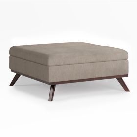 Owen Square Storage Ottoman, Natural