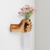 Unique Wall-Mount "Hand" Vase, Gold