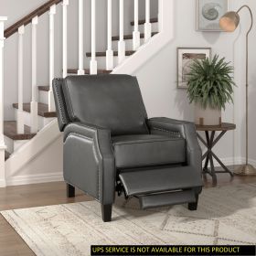 Modern/Transitional Self-Reclining Chair, Gray