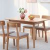 Solid Oak Telescopic Dining Table, Natural