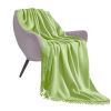 Cozy Knitted Throw, Apple Green