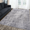 MARFI Collection Abstract Area Rug, 8X10 ft., Light Grey