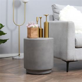 Faux Concrete End/Side Table
