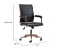 Contemporary Adjustable Office Chair with Rolling Base