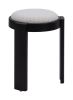 Banjul Modern Fabric Ottoman with Wood Frame