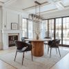 Izola Brown Mango Wood Storage Dining Table