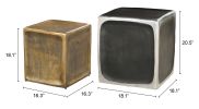 Brics Modern Aluminum Side Table Set