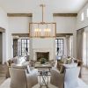 Modern Geometric 6-Light Chandelier, gold, 22" (Bulbs Not Included)