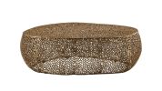 Modern Oval Coffee Table, Gold