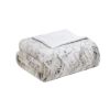 Oversized Faux Fur Throw, Gray, 60x70"