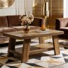 2-Tiered Wooden Coffee Table