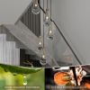 Contemporary Brass Adjustable 5-Light Chandelier