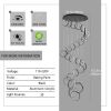 Modern 30-Ring High-Ceiling LED Chandelier