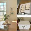 Set of 2 Modern Ceramic Vases, Off White, 8.7"H