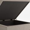 Owen Square Storage Ottoman, Natural