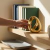 Modern Abstract Knot Sculpture, Gold
