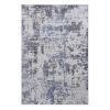 LOOM & LUXE Collection Abstract Non-Shedding Area Rug, 5x7 ft., Grey
