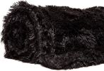 Premium Faux Fur Throw, Dark Brown, 50" x 65"