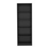 71" Vinton 4-Shelf Bookcase, Black