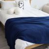 Cozy Knitted Throw, Royal Blue