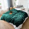 Cozy Fleece Throw, Dark Green