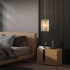Set of 3 Gold Crystal Pendant Lights with Waterfall Bead Design (Bulbs Not Included)