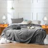 Cozy Fleece Throw, Grey