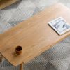 Modern Solid Oak Coffee Table, Natural
